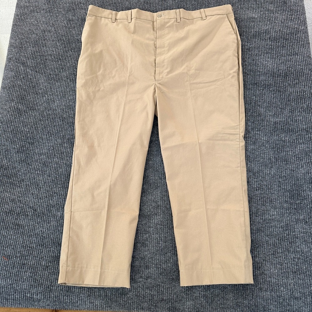 WearGuard Mens Durable Press Work Pants 48 Khaki Tan Made in USA Utility